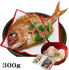 お食い初め料理セット「人気　no.6」  鯛 はまぐり セット 300gの商品画像