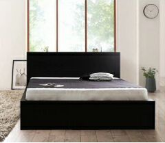 一人暮らしに必要な物　デザインボードベッド ベッドフレームのみ シングル ロング丈の商品説明画像6枚目