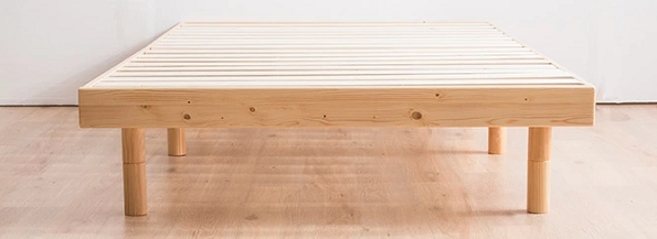 一人暮らしに必要な物　敷布団対応 天然木フレーム高さ3段階すのこベッドの商品説明画像5枚目