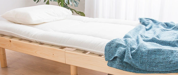 一人暮らしに必要な物　敷布団対応 天然木フレーム高さ3段階すのこベッドの商品説明画像14枚目