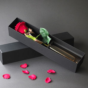 彼女へ贈るプロポーズフラワーギフト　メリアルーム　人気No.1メッセージローズ（赤バラと花瓶のセットギフト）の商品画像