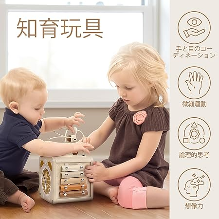 知育玩具 1歳ランキング 6位　「5 IN 1モンテッソーリ玩具」知育玩具の商品イメージ画像