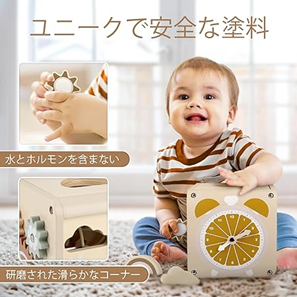 知育玩具 1歳ランキング 6位　「5 IN 1モンテッソーリ玩具」知育玩具の商品説明画像2枚目