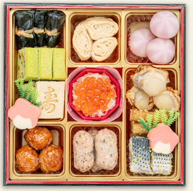 楽天で選ぶふるさと納税 おせち料理の人気ランキング 第1位 「3の重」に入っている食材のイメージ画像