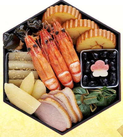 楽天で選ぶふるさと納税 おせち料理の人気ランキング 第5位 「1の重」に入っている食材のイメージ画像